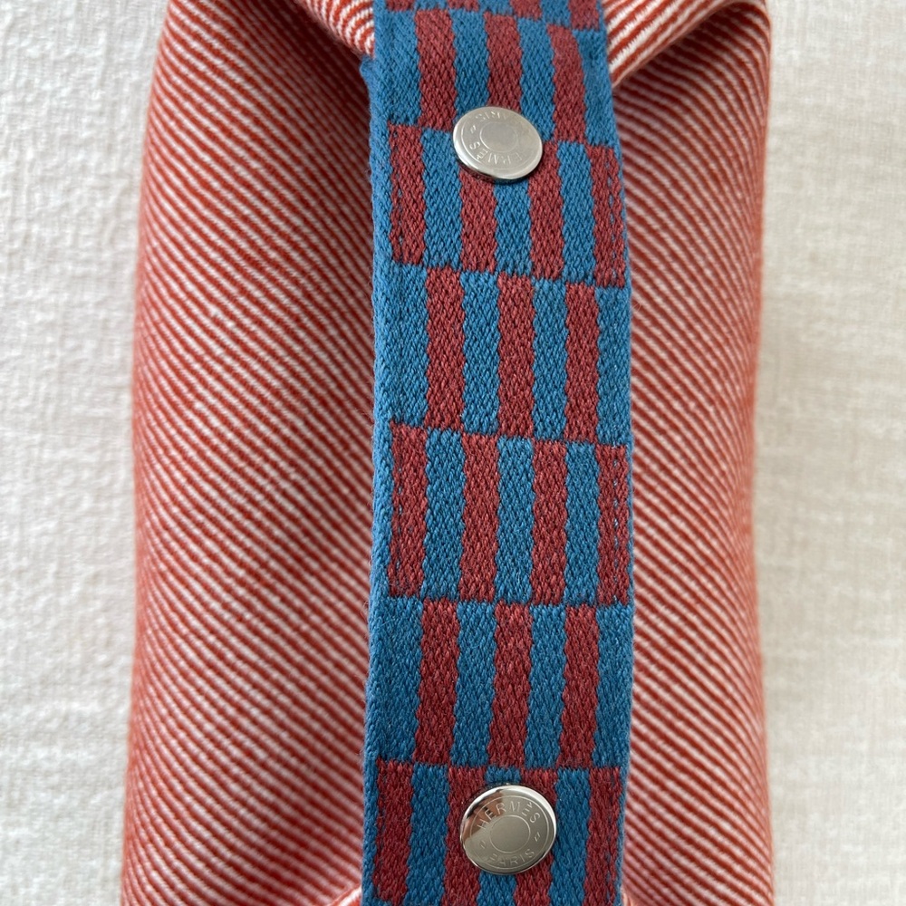 Hermes Red and Blue Mini Clutch Bag - Picture 11 of 14